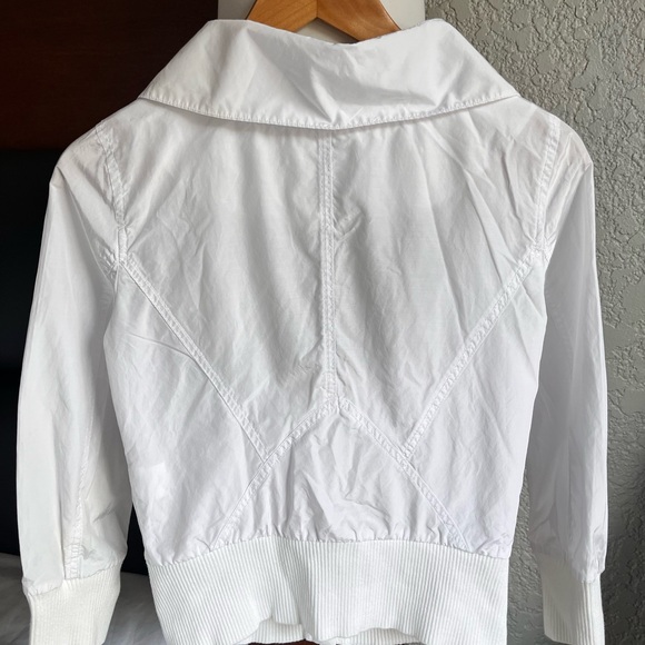 Armani Exchange AX cropped lightweight bomber jacket/blouse - Picture 2 of 7